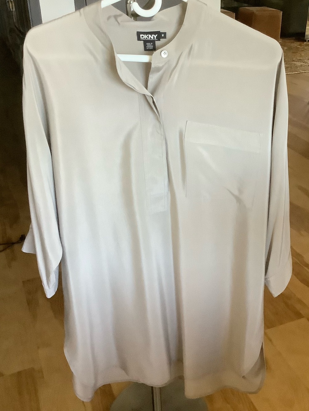 DKNY womens banded tunic